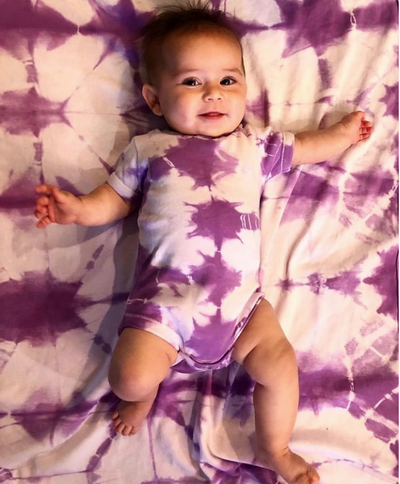 Shibori crib deals sheet